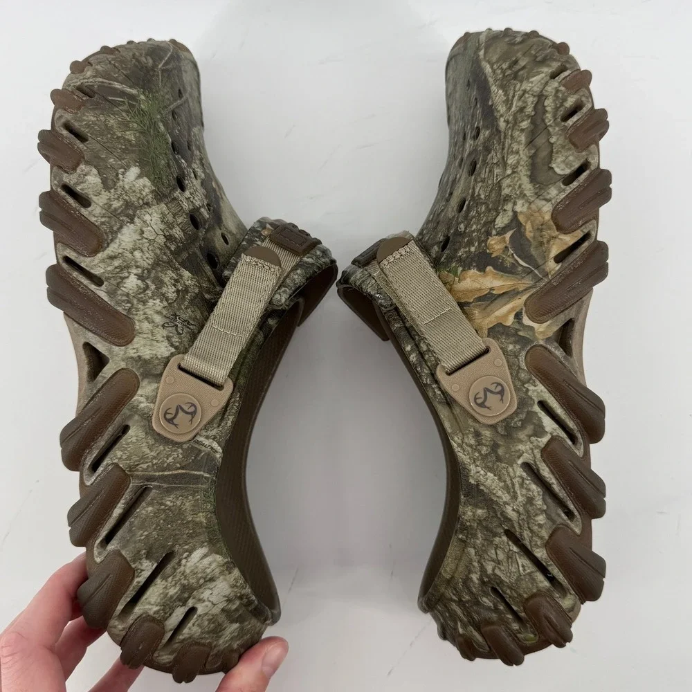 Crocs Realtree APX Echo Camo Clog Men 9 Women 11 Camouflage Rugged Slip On